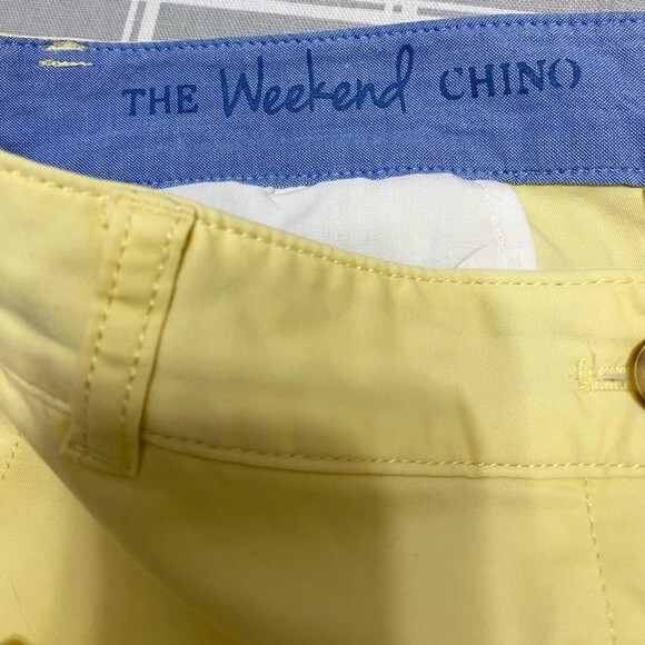 Talbots 10P Weekend Chino Light Yellow Petite - Picture 3 of 6